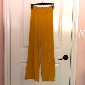 Yellow Fun Flowy Pants